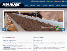 Tablet Screenshot of maxbelt.com.br